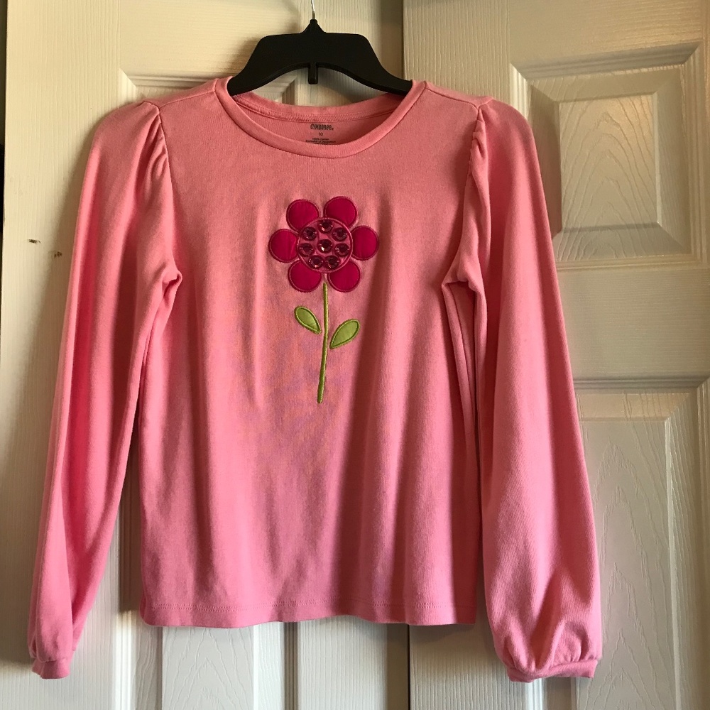 GYMBOREE GIRLS, LONG SLEEVE SHIRT. SZ-10- EUC